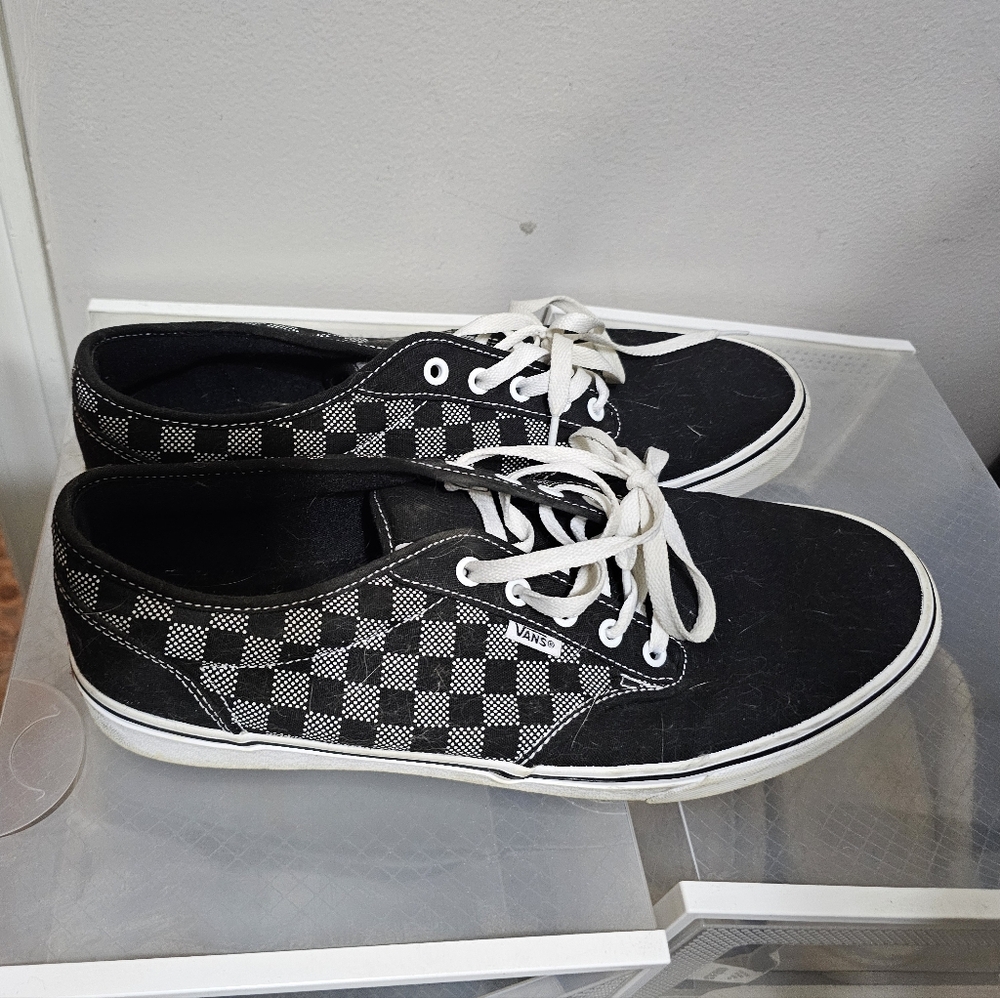 Vans Black and White Checkered Sneakers